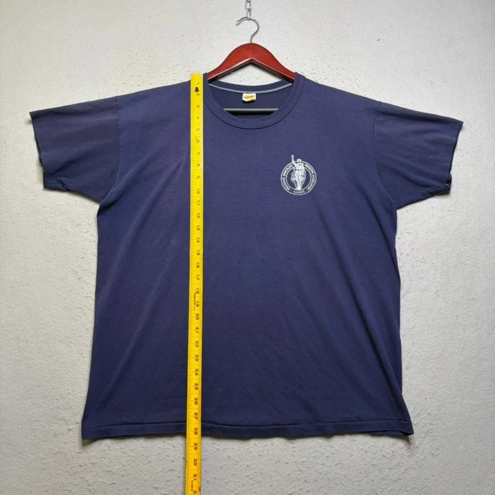Russell Athletic T-Shirt Mens XL Navy Blue Vintage 70s Single Stitch PBPA